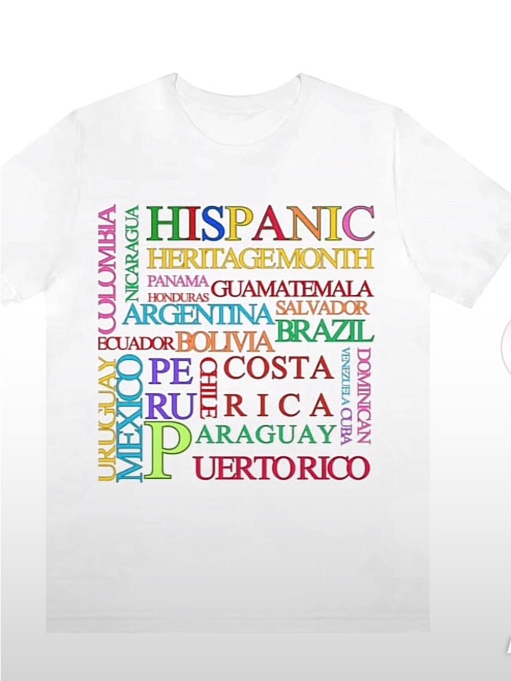 Hispanic heritage month t-shirt